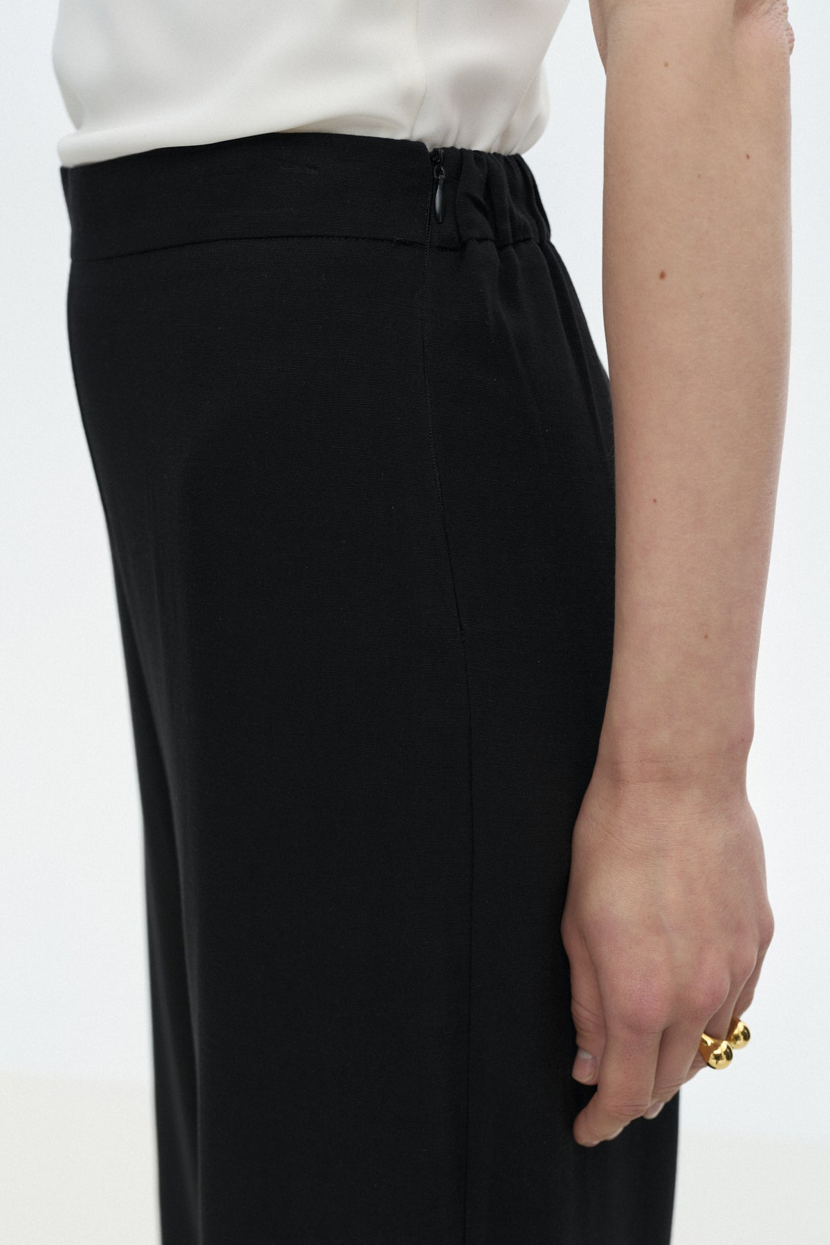 Black Everyday Flowy Trousers