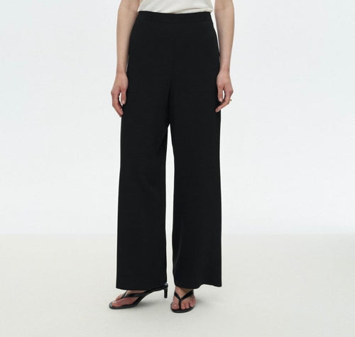 Black Everyday Flowy Trousers