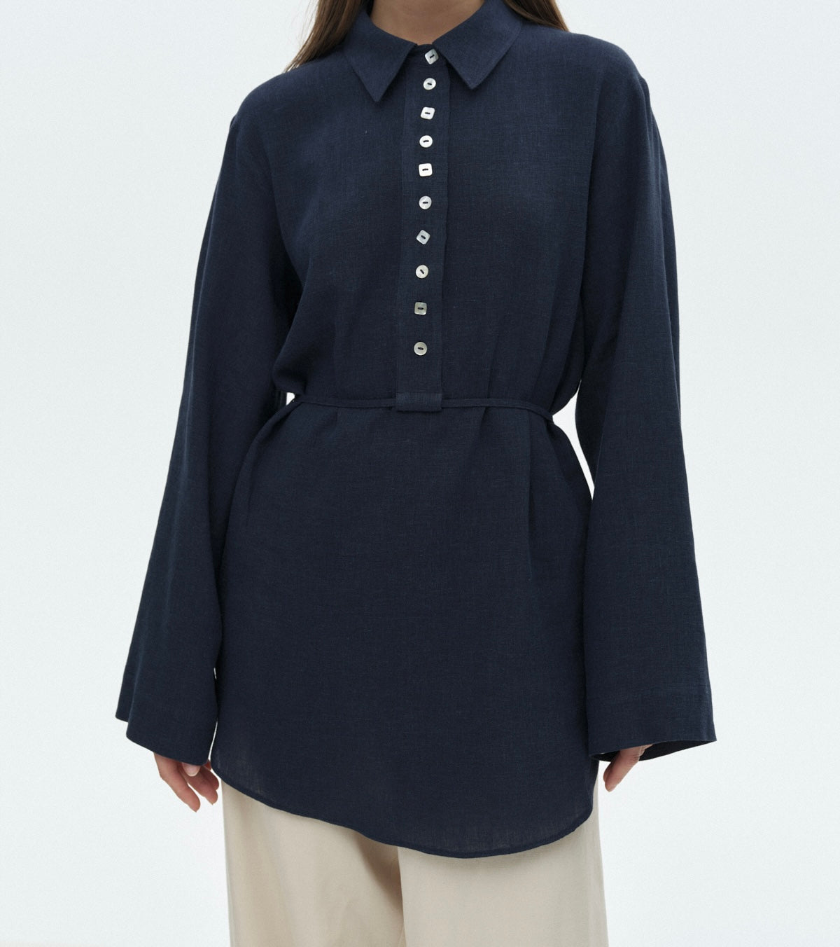 Navy Blue Button Down Shirt